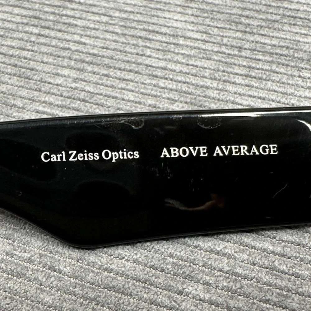 Grey Ant Above Average Black Cat Eye Sunglasses Carl Zeiss Optics Italy